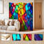 Cloison pliante 4 panneaux à paravents en verre coloré de style Royal-133677806-133677808