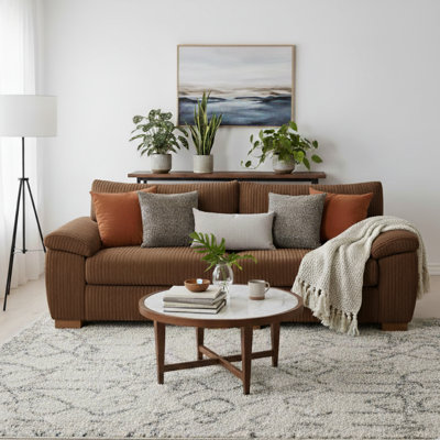 3 Seater Corduroy Sofa