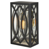 New Orleans 1 - Bulb 14" H Outdoor Flush Mount