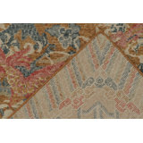 Rug & Kilim’S Distressed Dragon Rug In Ochre, Blue And Red Pictorial