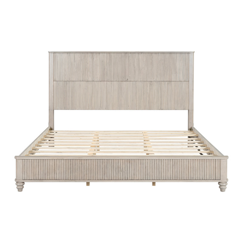 Tête de lit pour base de lit en bois massif très grand, beige