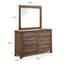 Mobilier de chambre à coucher contemporain contemporain de style rustique avec tiroirs supérieurs doublés de feutre pour commode 1 pièce
