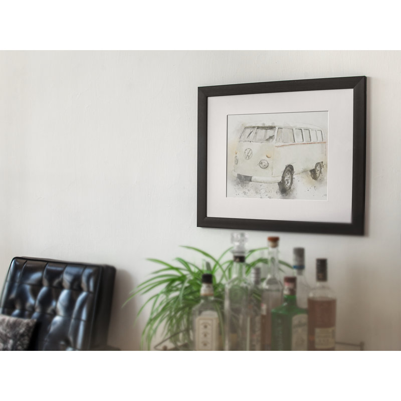 Cream Campervan - Single Picture Frame Print
