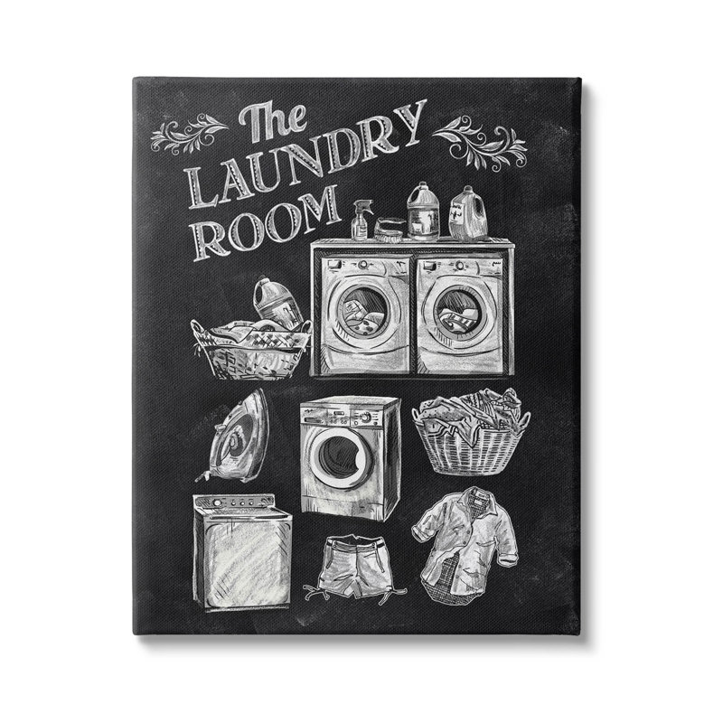 "Laundry Room", art mural sur toile par Conrad Knutsen, H 40 po x l 30 po x P 1,5 po, Toile tendue