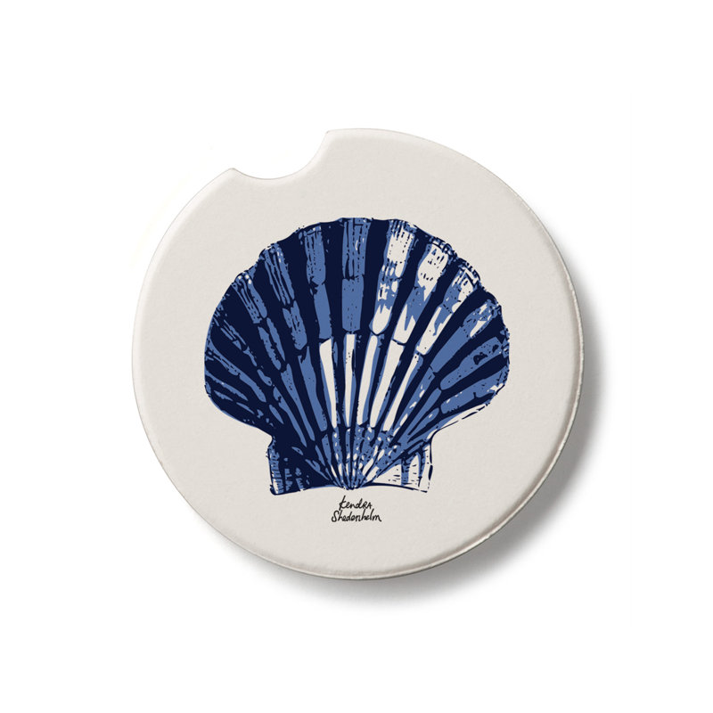 Sous-verre Thorbystone Indigo Scallop