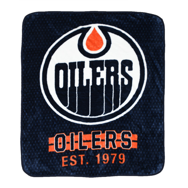 Jeté en polyester NHL Edmonton Oilers