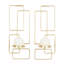 Applique murale en acier inoxydable 13,1 po