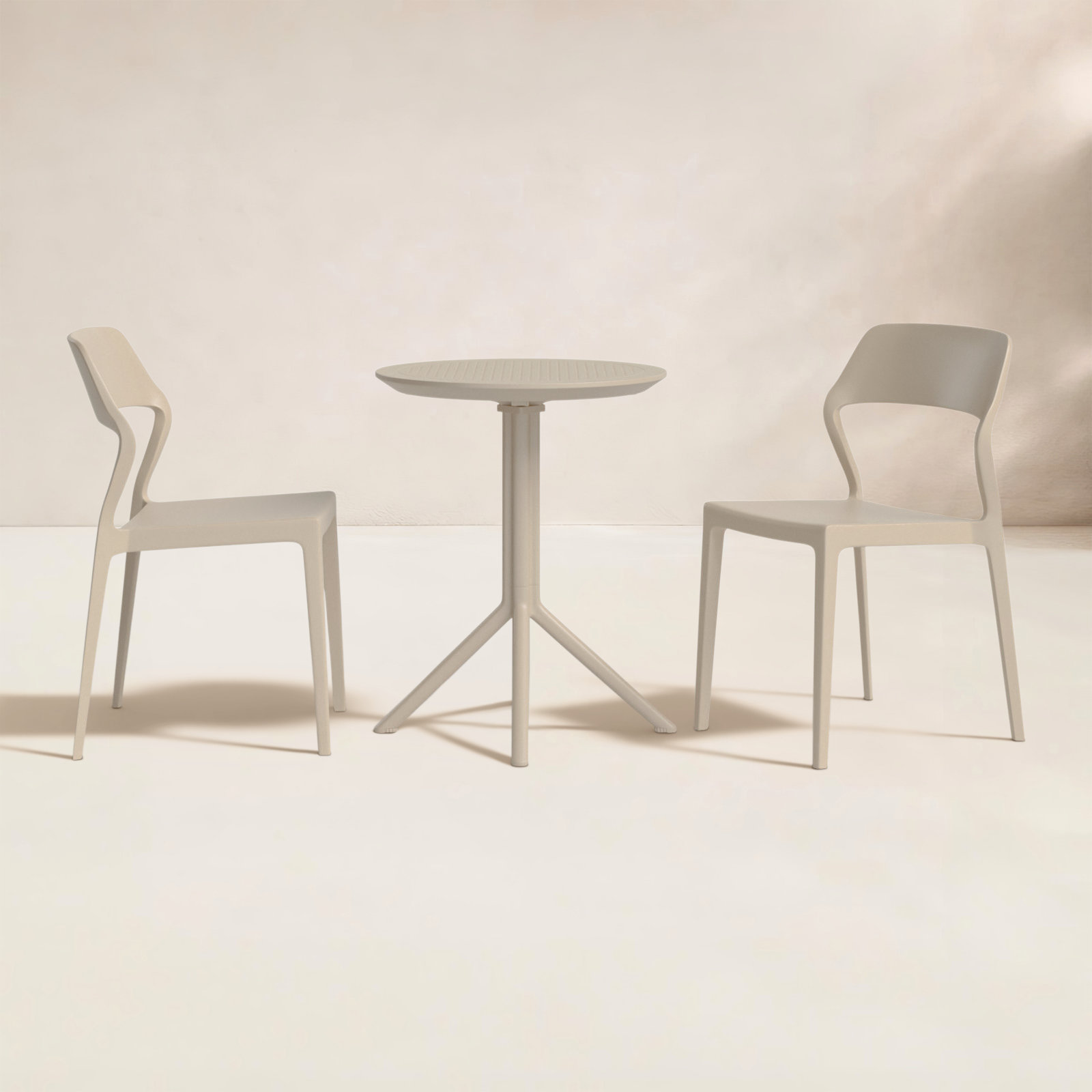 Farrah 24" Patio Bistro Set, Taupe