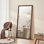 Miroir pleine grandeur 70 po x 31 po, miroir mural, faux cadre en bois, miroir rétro pleine longueur, grand et élégant corps