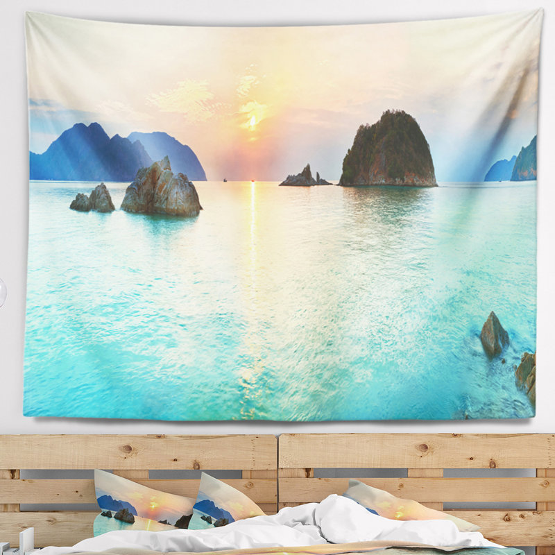 Photographie sunrise panorama tapisserie, H 68 po x l 80 po