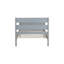 Lit simple gris avec tête de lit et bois d'hévéa de haute qualité, design de rangement, look minimaliste rustique, style-1059414744