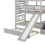 Lit superposé simple au-dessus de simple avec glissade, lit gigogne et escalier de rangement, toit et fenêtre-1512634703