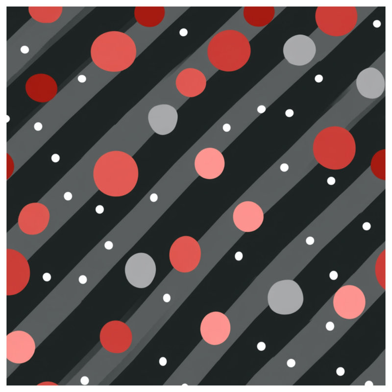 Coussin décoratif à pois, 26 po x 26 po
