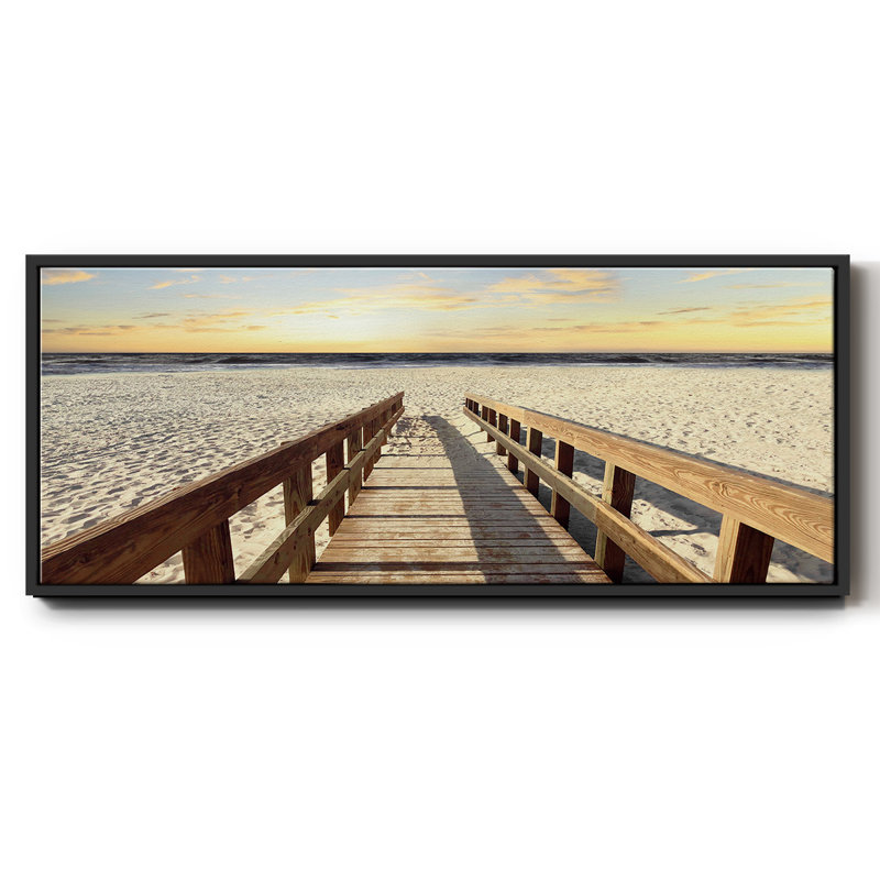 À la plage, H 8 po x l 20 po x P 1,5 po, Noir