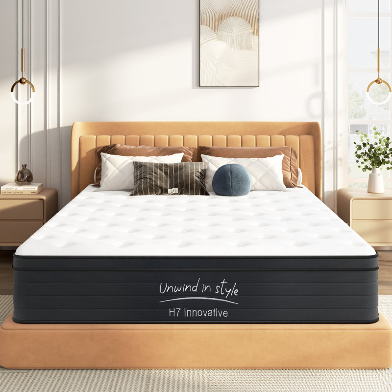 Matelas hybride mi-ferme, Très grand lit, 12"