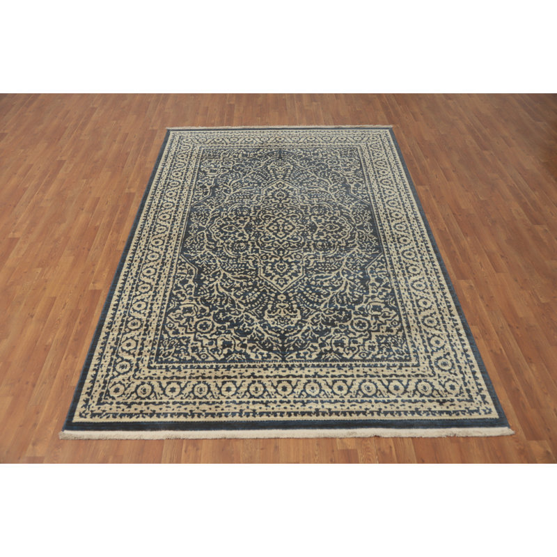 Tapis géométrique Oushak 6 x 9