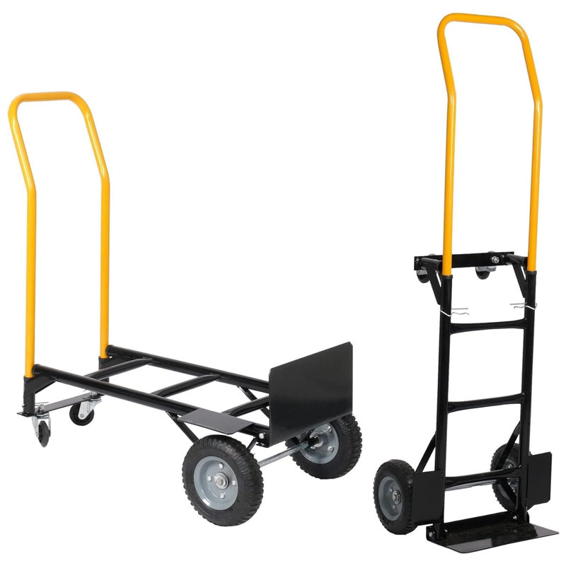 Chariot pliable de chariot pliable avec capacité de 360 lb avec système de cerclage et roues tout-terrain, conception bicolore verte pour le camping et le magasinage à la plage