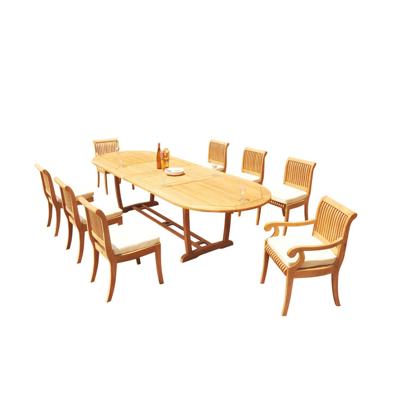 Mas Outdoor 9 - Piece Teak Dining Set
