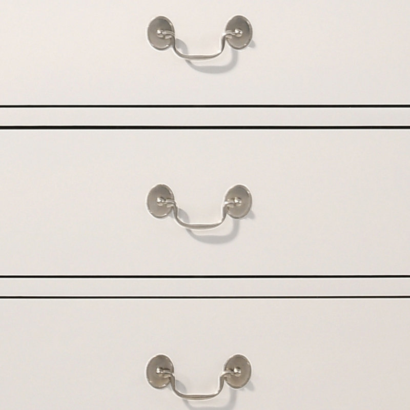 Commode 4 tiroirs Louis Phillipe G3190-BC, Blanc