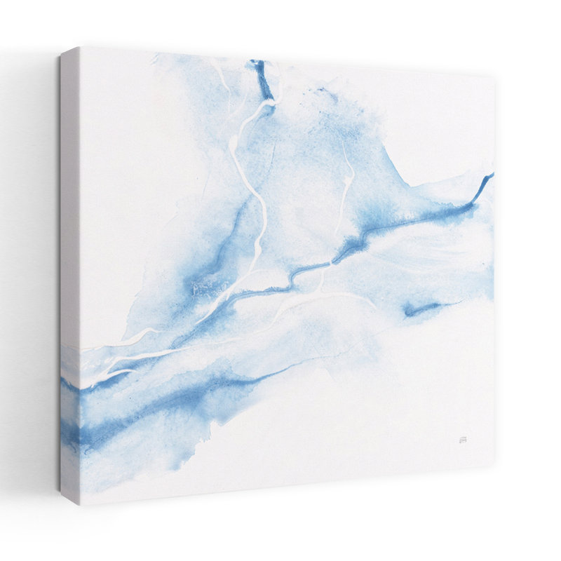 Marbre bleu IV, art contemporain abstrait, H 32 po x l 32 po