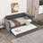 Upholstered Daybed With Trundle And USB Charging Design, Upholstered Daybed Frame, Sofa Bed For Living Room Bedroom, No Box Spring Needed-2093183999