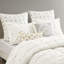 Housse de couette 3 pièces très grand / très grand en coton avec broderie élastique et boucle à boutons
