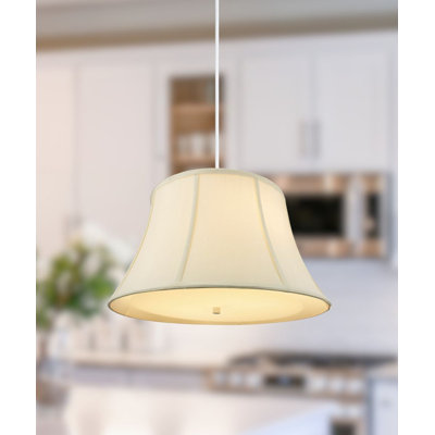Abat-jour coquille d'œuf l 19 po avec diffuseur, corde blanche 19 po
