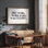 «Dream Big Work Hard Make It Happen», impression de citation encadrée