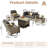 High Density Pe Cane Outdoor Sofa With Stove And Swivel Chair-533559670