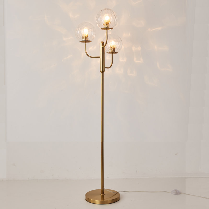 Kota 168cm Brushed Brass Tree Floor Lamp