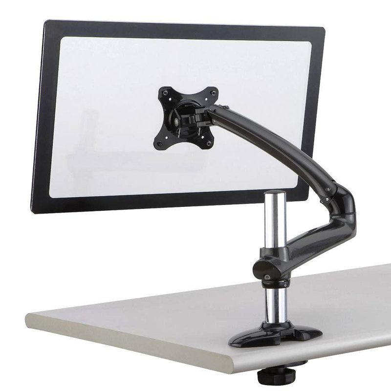 Cotytech Single Screen Desktop Mount, Grommet, Dark Grey