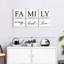 «Crazy Loud Love Family» - Toile tendue 3 pièces-1243849011