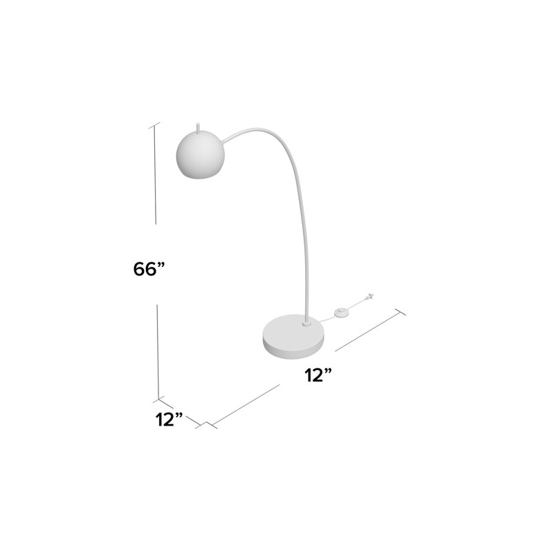 Lampe sur pied en arc de 66 pouces