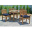 Huntington 5pc Teak Outdoor Dining Set with Sunbrella Cushion-2094127296