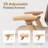 Nouhaus Airex Ergonomic Office Chair, High Back Home Desk Chair with Headrest, 3D Armrests, 3-Level Tilt Backrest and Wide Cushion, Big and Tall Mesh Chairs, Taupe Task Chair-561161494