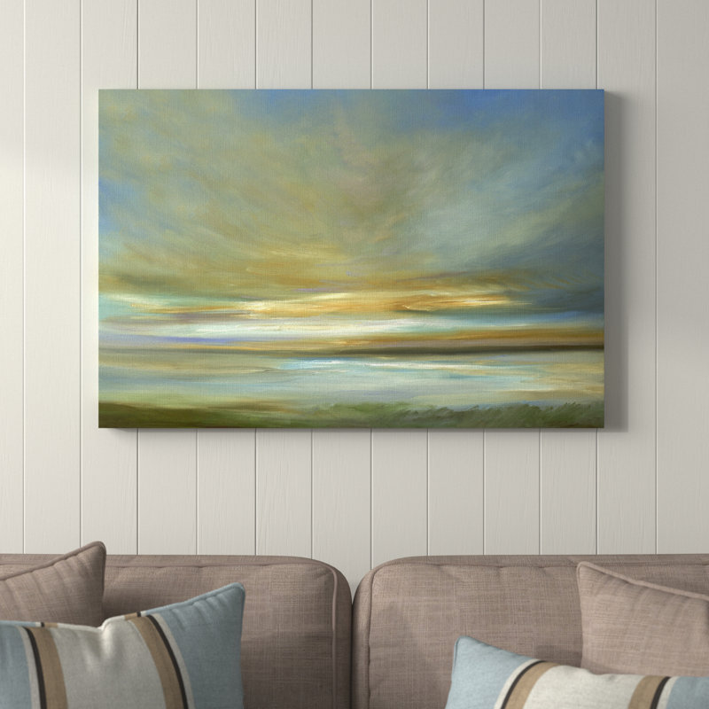 Light On The Dunes by Sheila Finch - Painting, 51cm H x 76cm W, Wrapped Canvas