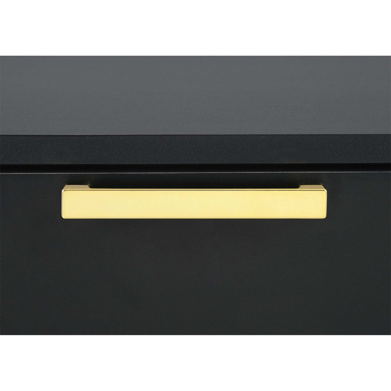 Élégante commode rectangulaire à 5 tiroirs avec des accents glamour, idéale pour l'organisation de la chambre à coucher et l'optimisation de l'espace