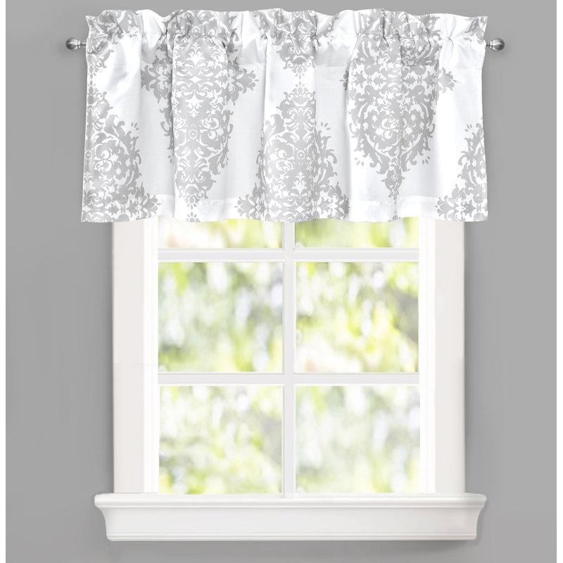 Damask Tailored Window Valance