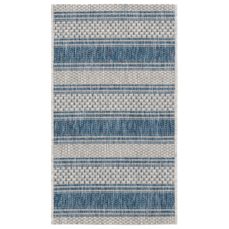 Burnsville Performance Striped Indoor/Outdoor Area Rug, Rectangle 2' x 3'7"
