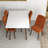 Hoeg 4 - Person Solid Wood Solid Wood Top Four Leg Dining Set