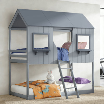 Prudenville Twin over Twin Standard Bunk Bed by Harper Orchard