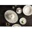 Gem Cut Onyx Bread and Butter Plate