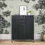 Armoire à chaussures moderne et minimaliste noire 26 paires