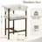 Upholstered 26" Counter & Bar Stool with Metal Legs-2067842165-2067842174
