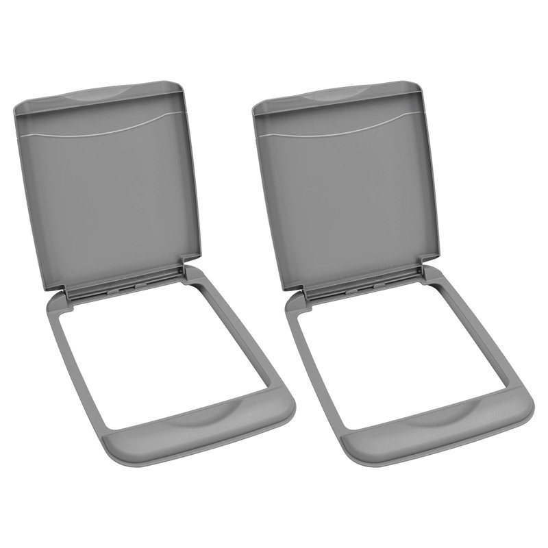 Rev-A-Shelf Garbage Can for Kitchen and Bathroom Cabinet Replacement Plastic Trash Bin Lid Only, 0.89" H x 14" L x 10.25" W