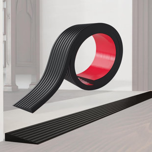 3000LBS Non-Slip Rubber Threshold Ramp – Cuttable Adaptive Doorway Transition Ramp