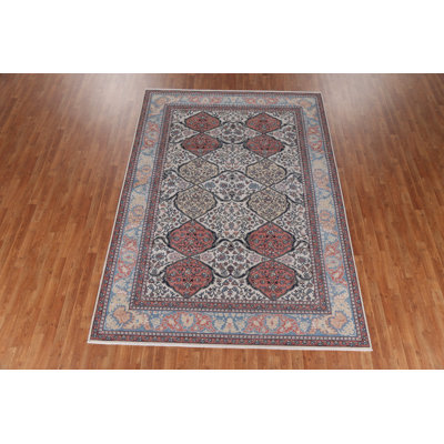 Tapis turc en laine Bakhtiari noué à la main 7 x 10