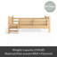 Lit pour enfants en bois massif avec de jolis escaliers et garde-corps, aucun sommier nécessaire-855615340-855615338