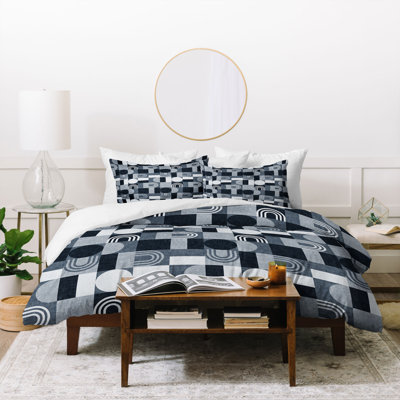 Polyester Geometric Shapes Duvet Cover