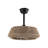 19'' Caged Ceiling Fan with Lights and Remote Control, Reversible Motor, Quiet Operation, Woven Rattan Shade for Bedroom, Living Room & Study